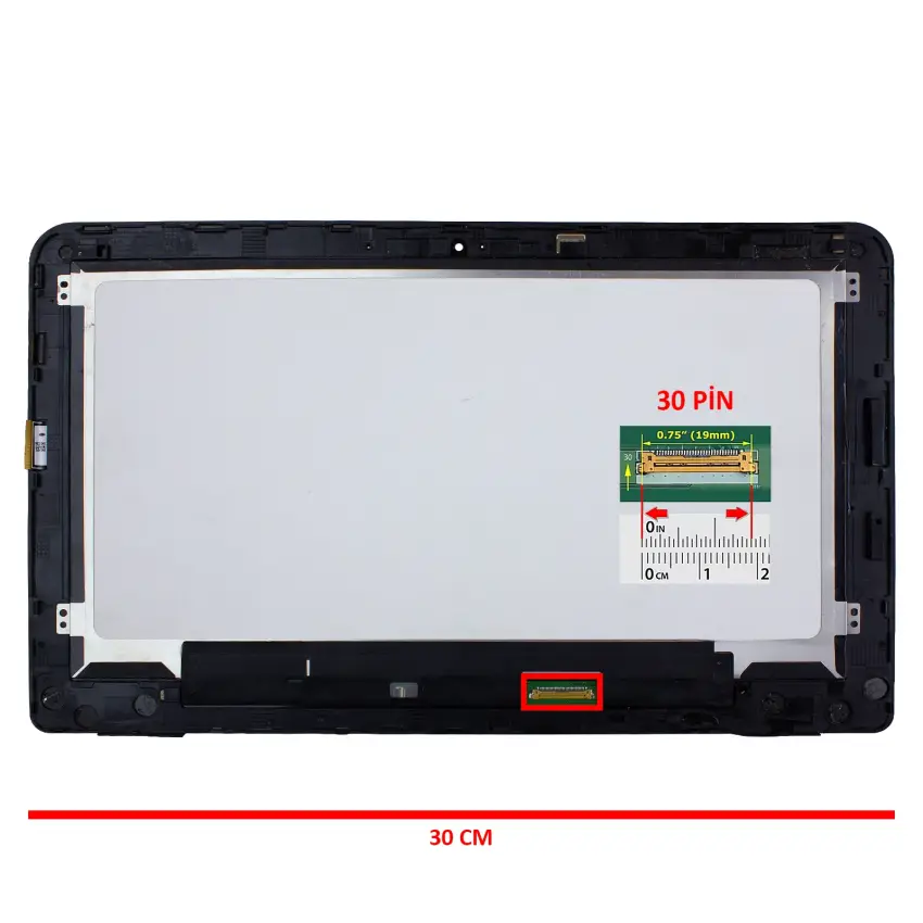 HP Pavilion X360 11-k100, 11K, 11-K Led Ekran - Dokunmatik Set