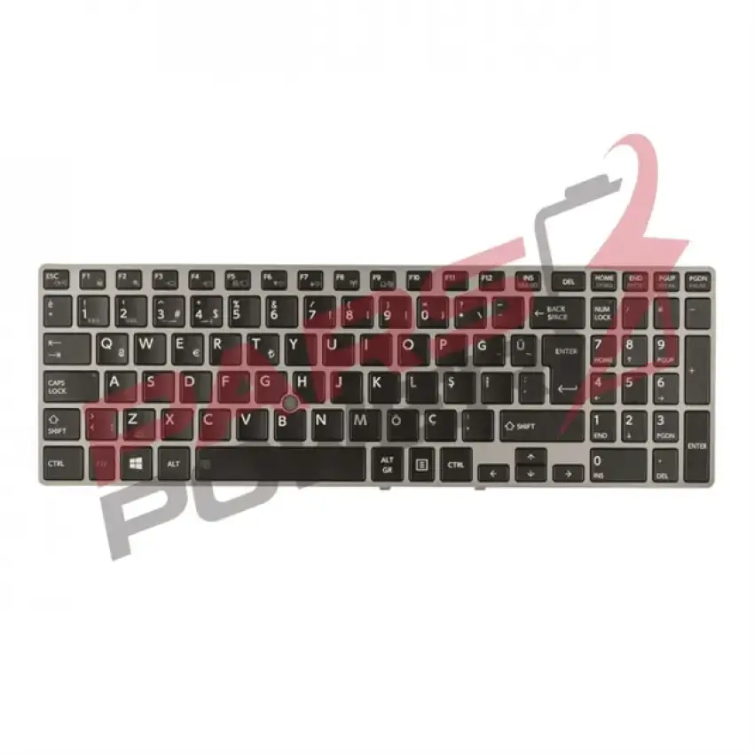 Toshiba Tecra Z50-A-M4S Notebook Uyumlu Klavye (Işıklı Siyah TR)