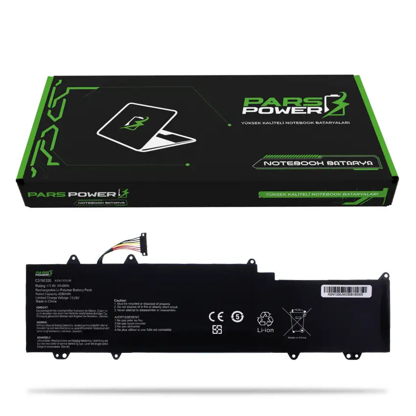Asus Zenbook UX32VD-R3014H, UX32VD-R4002V Batarya - Pil (Pars Power)
