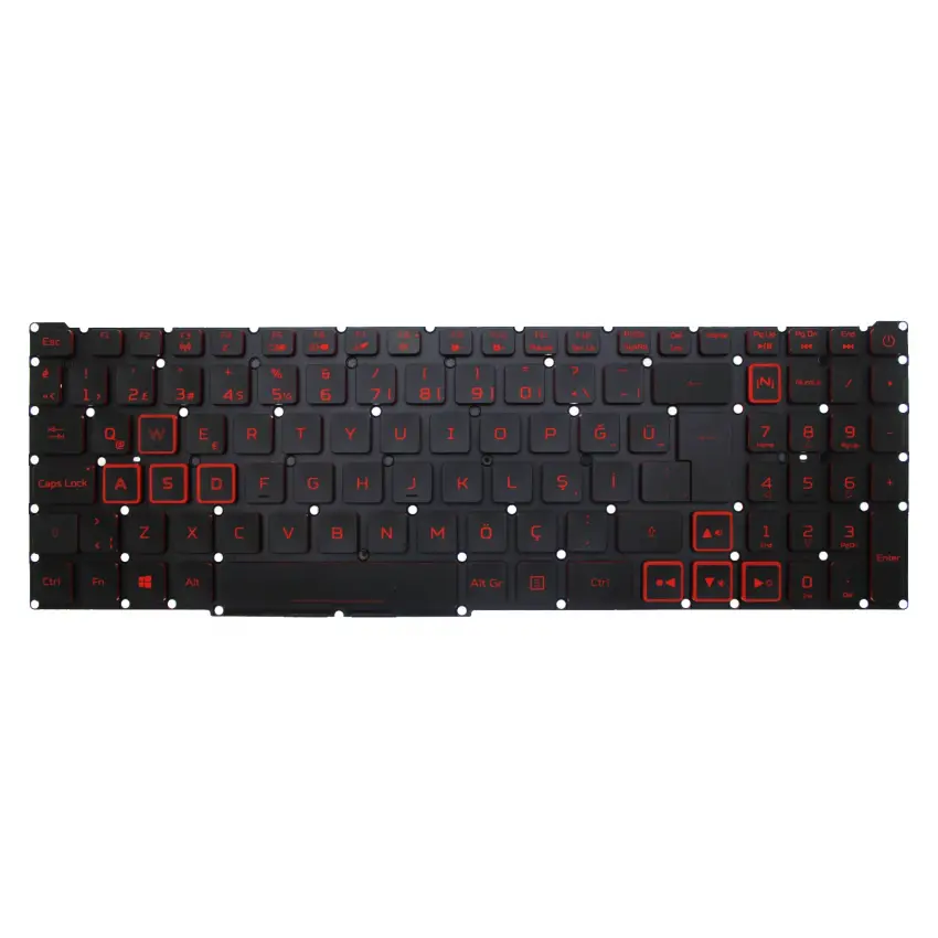 Acer Nitro 5 AN515-46-R2L2, AN515-46-R2PA Klavye Işıklı (Siyah TR)