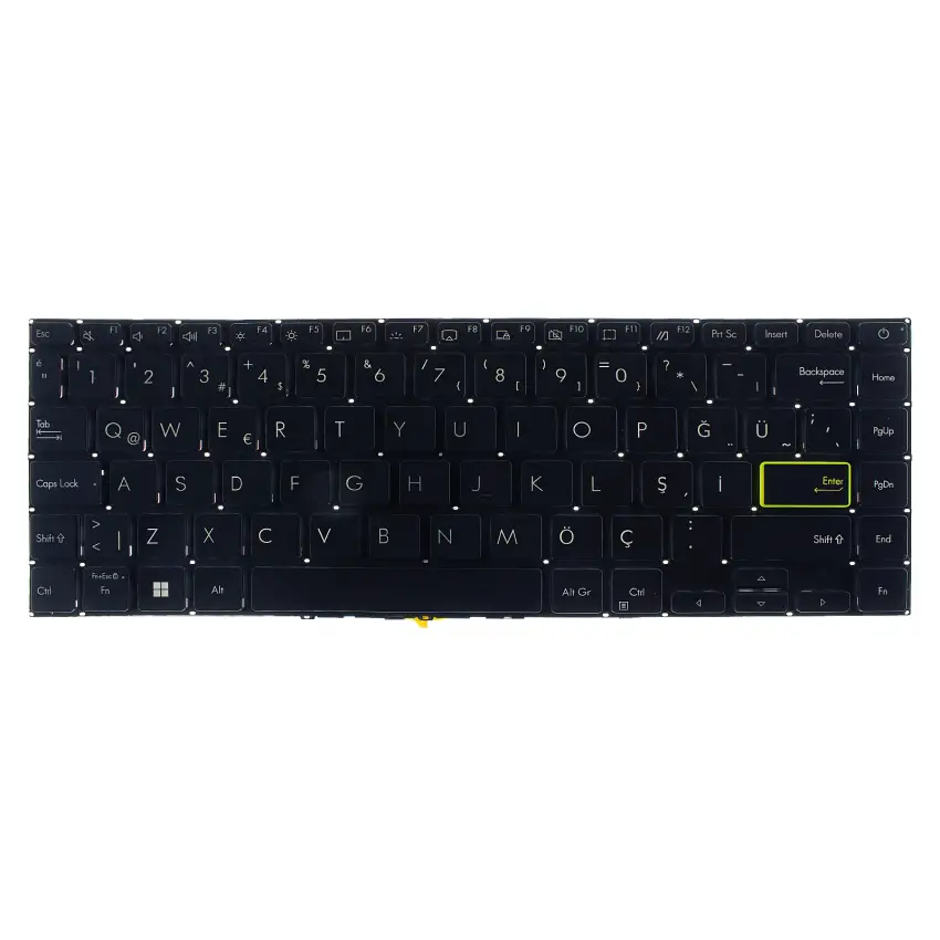 Asus VivoBook AS-148 Klavye Işıklı (Siyah TR)