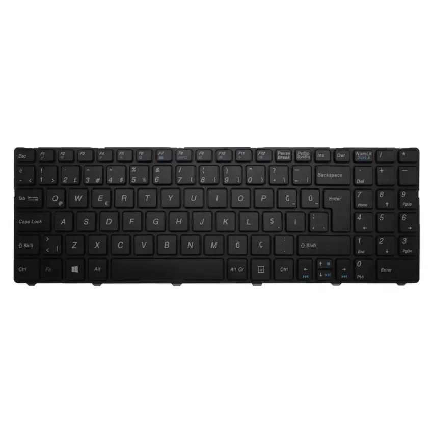 Medion Akoya E6217, E6221, P6625, H36YB, P7818 Klavye (Siyah TR)