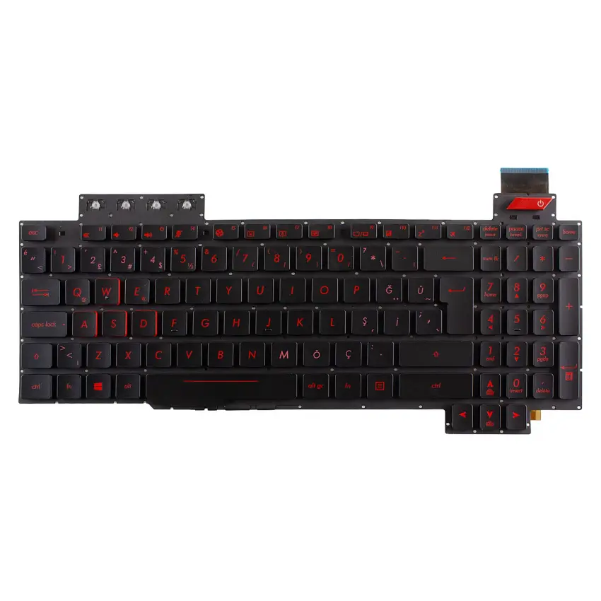 Asus Rog Strix GL703VM-WB71 Klavye Işıklı (Siyah TR)