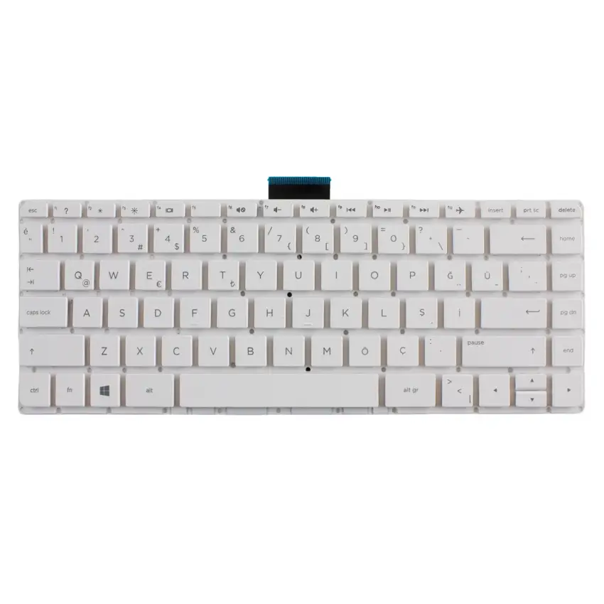 Hp Stream 905570-001, 905570-141 Notebook Klavye (Beyaz TR)