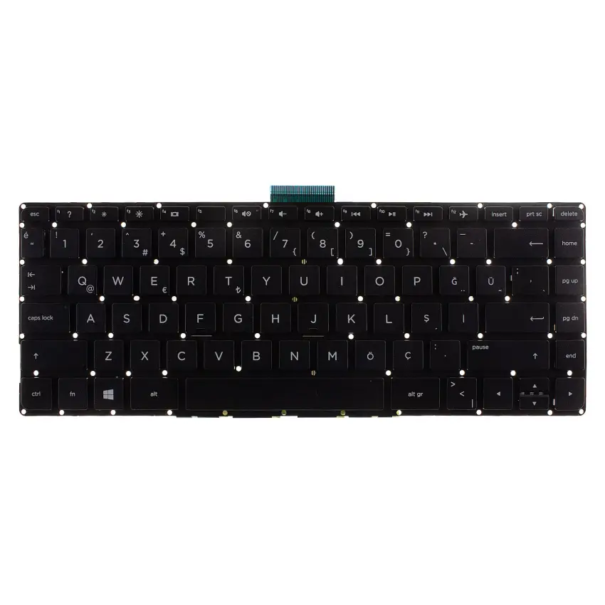Hp Stream 905570-001, 905570-141 Notebook Klavye (Siyah TR)
