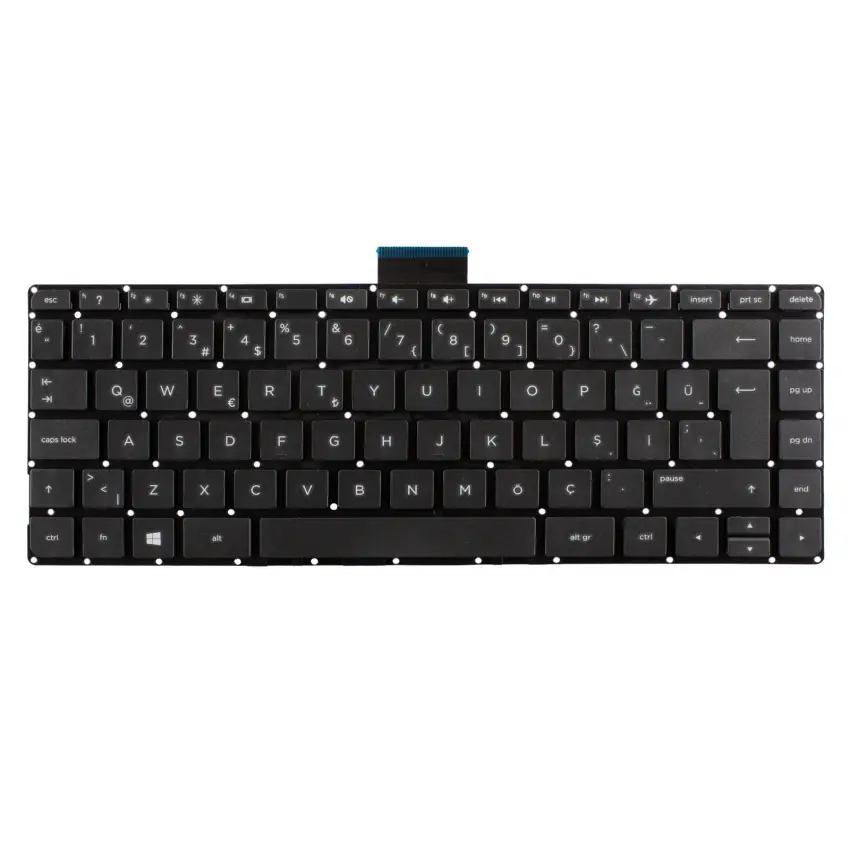 HP Stream 14-ax000 Serisi Notebook Klavye (Siyah TR)