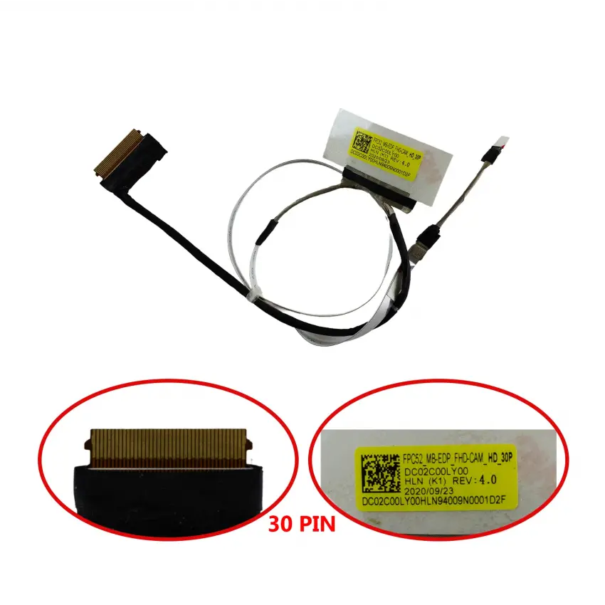HP Pavilion Gaming 15-dk2xxx Lcd - Ekran Data Flex Kablosu