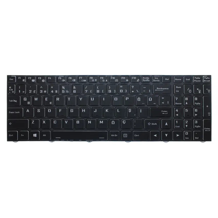 Monster Tulpar T6 V3 Serisi Notebook Klavye Işıklı (Siyah TR)