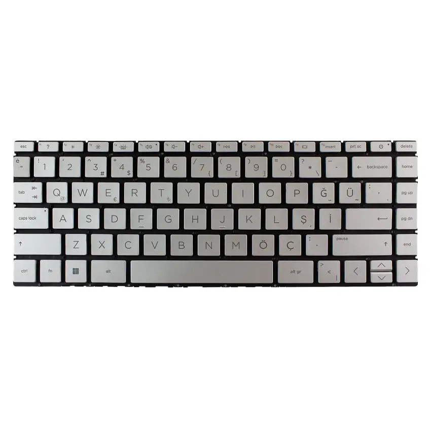 Hp N10393-141 Klavye Işıklı (Gümüş TR)