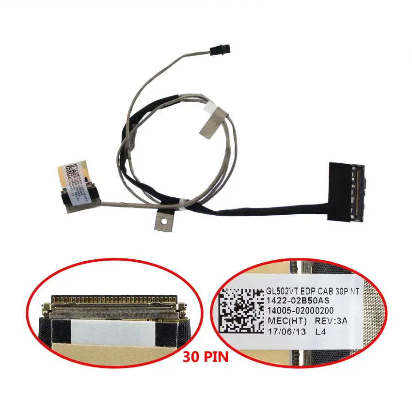 Asus ROG GL502VT-FY034T Lcd - Ekran Data Flex Kablosu