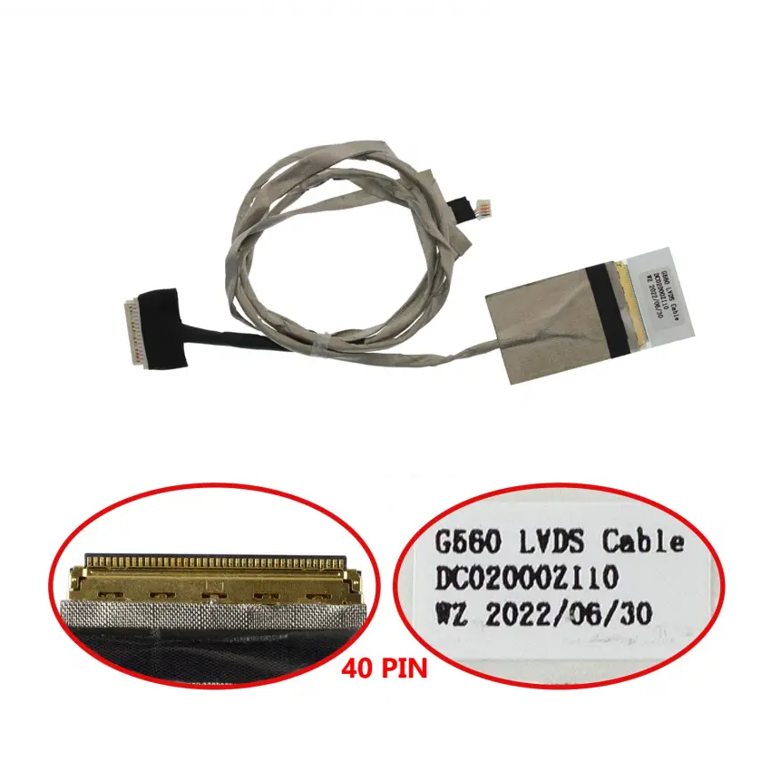 Lenovo Z560, Z560A, Z560G, Z565, Z565A Lcd - Ekran Data Flex Kablosu