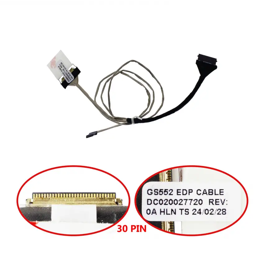 Lenovo IdeaPad 3-15IGL05 Type 81WQ Lcd - Ekran Data Flex Kablosu