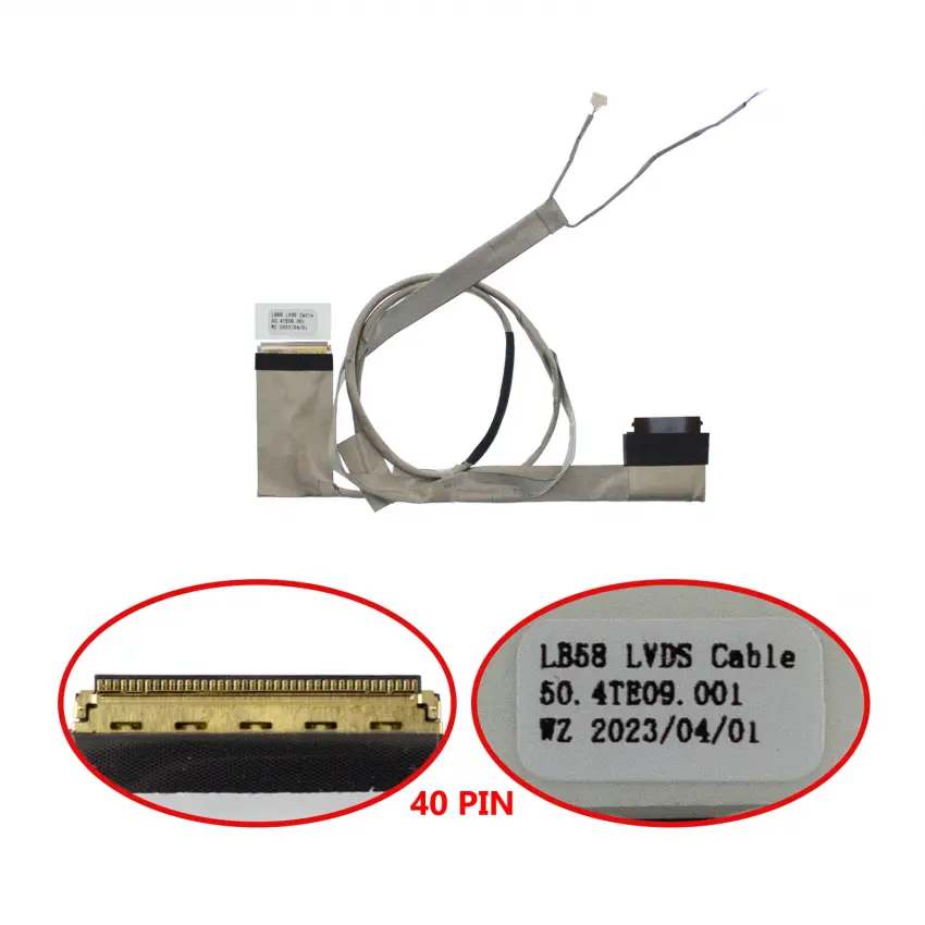 Lenovo 50.4TE09.014, 50.4TE09.031 Lcd - Ekran Data Flex Kablosu