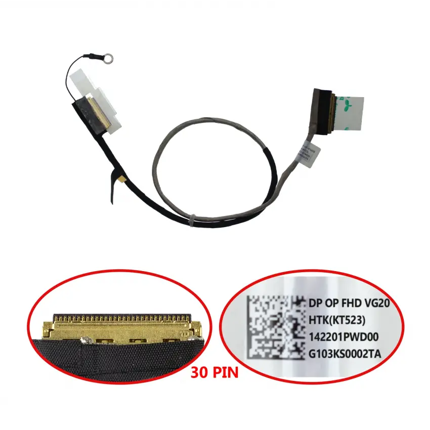 Toshiba Satellite P50-B-11R, P50-B-11U Lcd - Ekran Data Flex Kablosu
