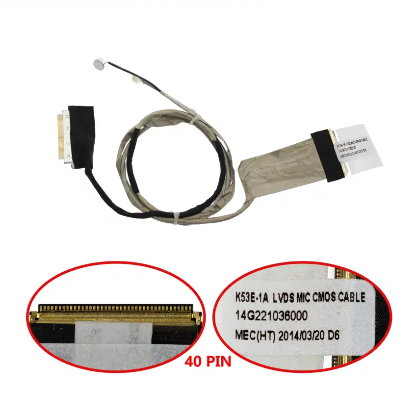 Asus K53SC-SX184R, K53SC-SX185D Lcd - Ekran Data Flex Kablo
