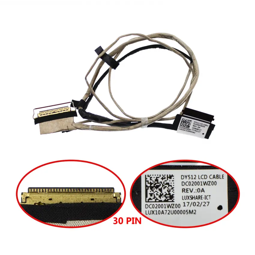 Lenovo Legion Y520-15IKBN Type: 80WK Lcd - Ekran Data Flex Kablo