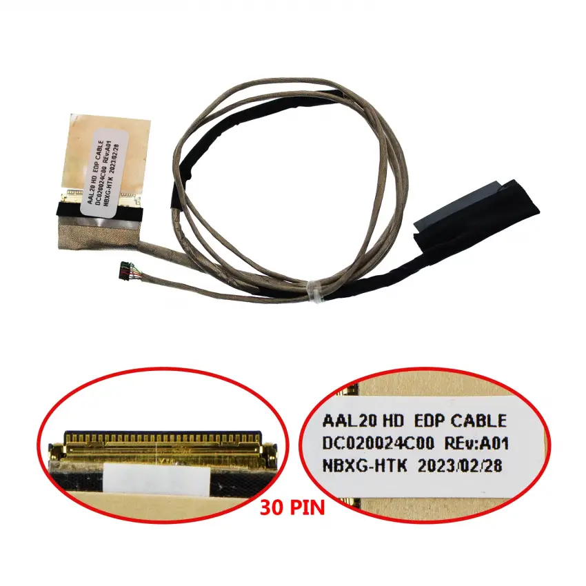 Dell inspiron P51F002, P51F003 Lcd - Ekran Data Flex Kablosu