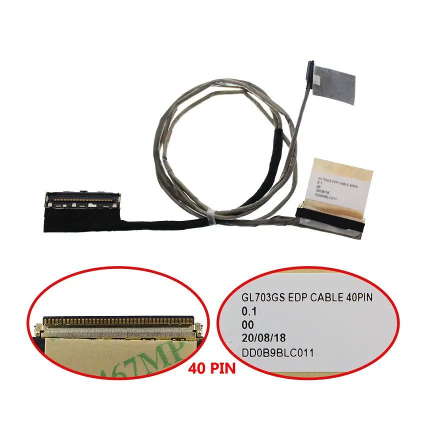 Asus ROG GL703VM-GC035 Lcd - Ekran Data Flex Kablosu