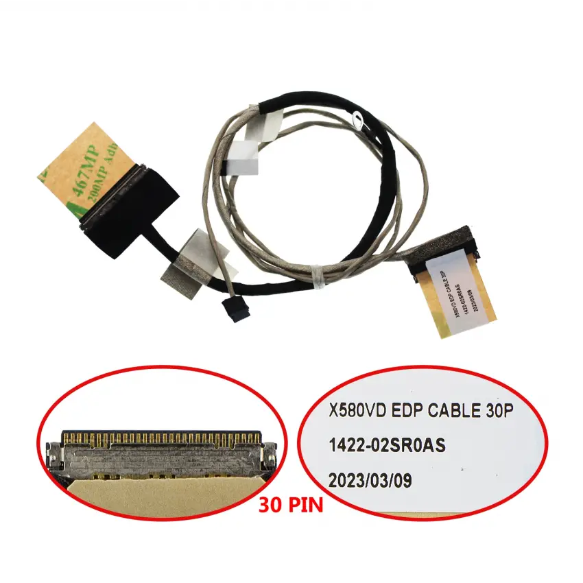 Asus X580VD, X580VN Lcd - Ekran Data Flex Kablosu