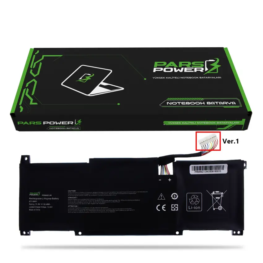 MSI Modern 15 A4M-020XRU Batarya - Pil (Pars Power)