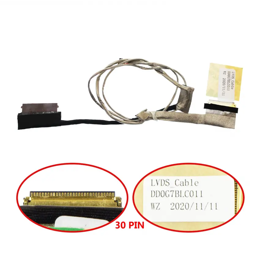 HP Pavilion DD0G7BLC011, L23903-001 Lcd - Ekran Data Flex Kablo