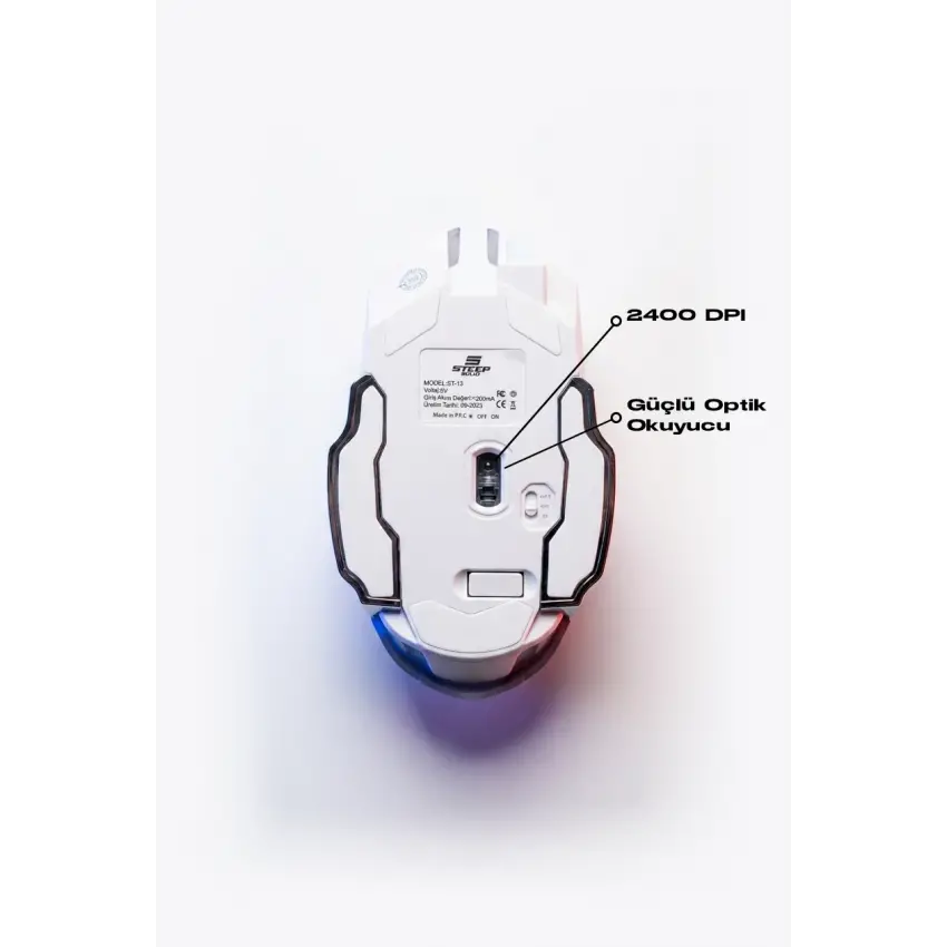 Steep Solid ST-13B Kablosuz - Wireless Şarjlı RGB Gaming Oyuncu Mouse