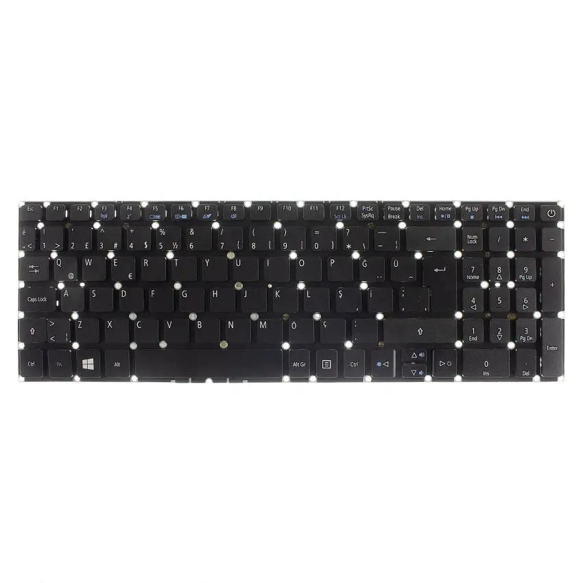 Acer Aspire E5-553G-T7Q5, E5-573G-330D Notebook Klavye (Siyah TR)