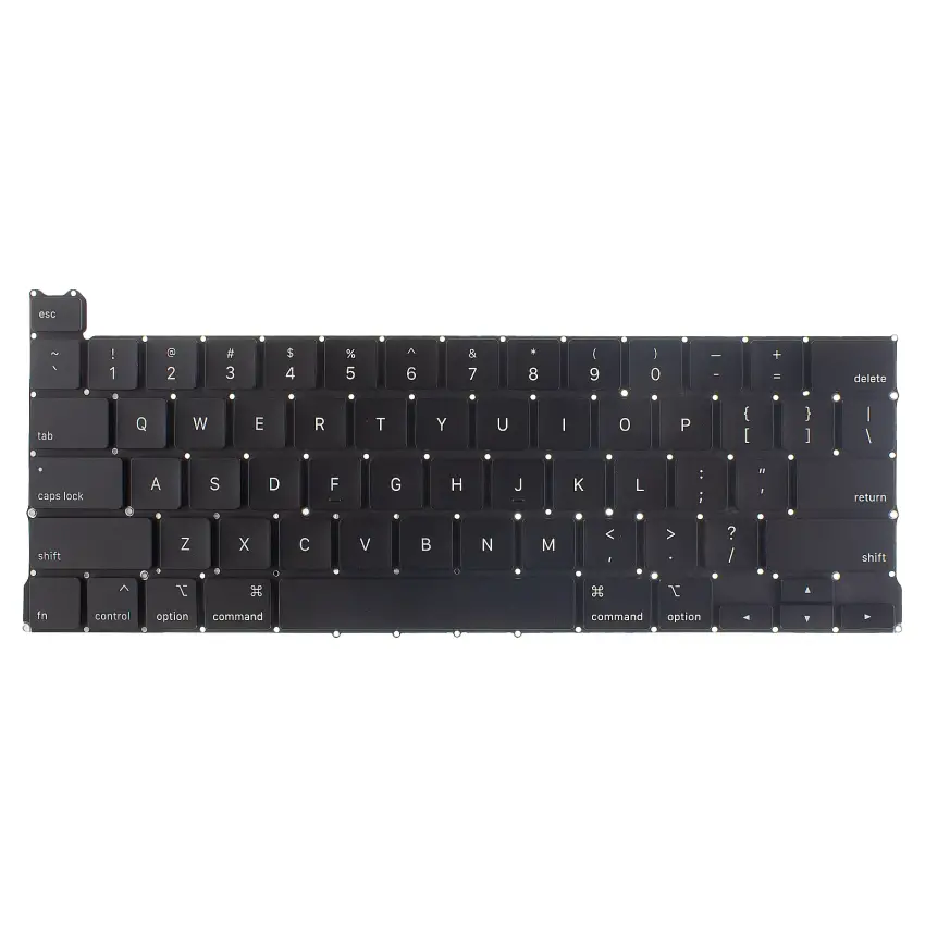 Apple MacBook Pro 13 M1 A2338 (EMC 3578) Klavye Işıklı (Siyah US)