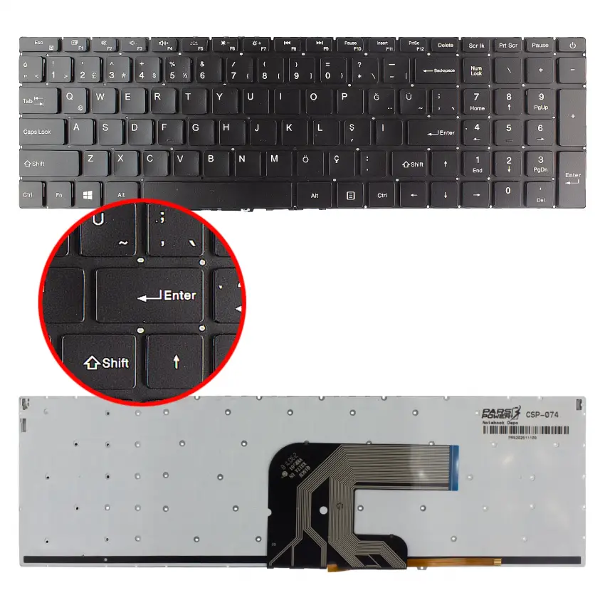 Hometech Alfa 150P Klavye Işıklı (Siyah TR)