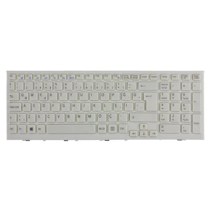 Sony 9Z.N5CSQ.201 SB3SQ, V116646ES1 Notebook Klavye (Beyaz TR)