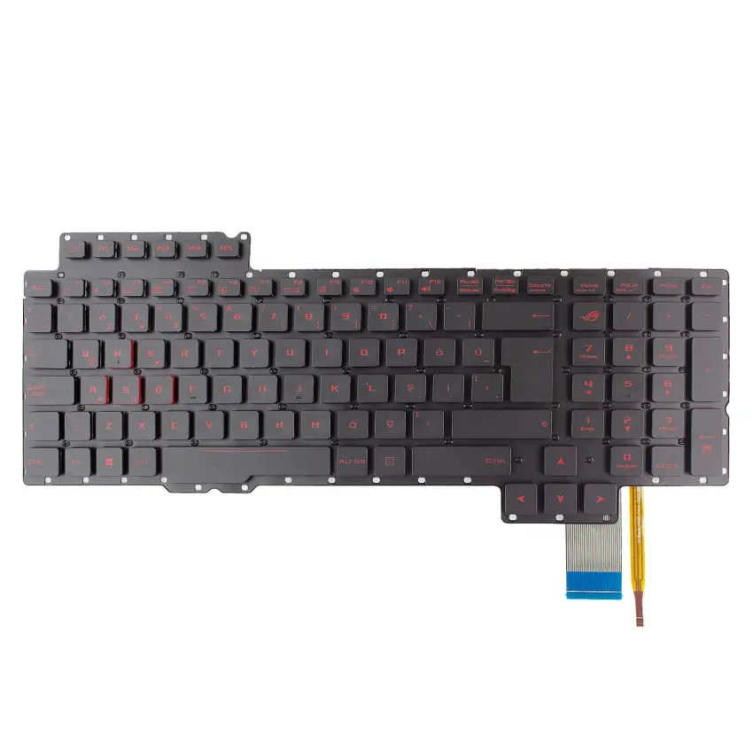 Asus ROG G752, G752VS Notebook Klavye Işıklı (Siyah TR)