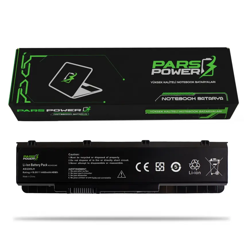 Asus N75SF-V2G-TZ064V, N75YI-267SL-SL Notebook Batarya - Pil (Pars Power)