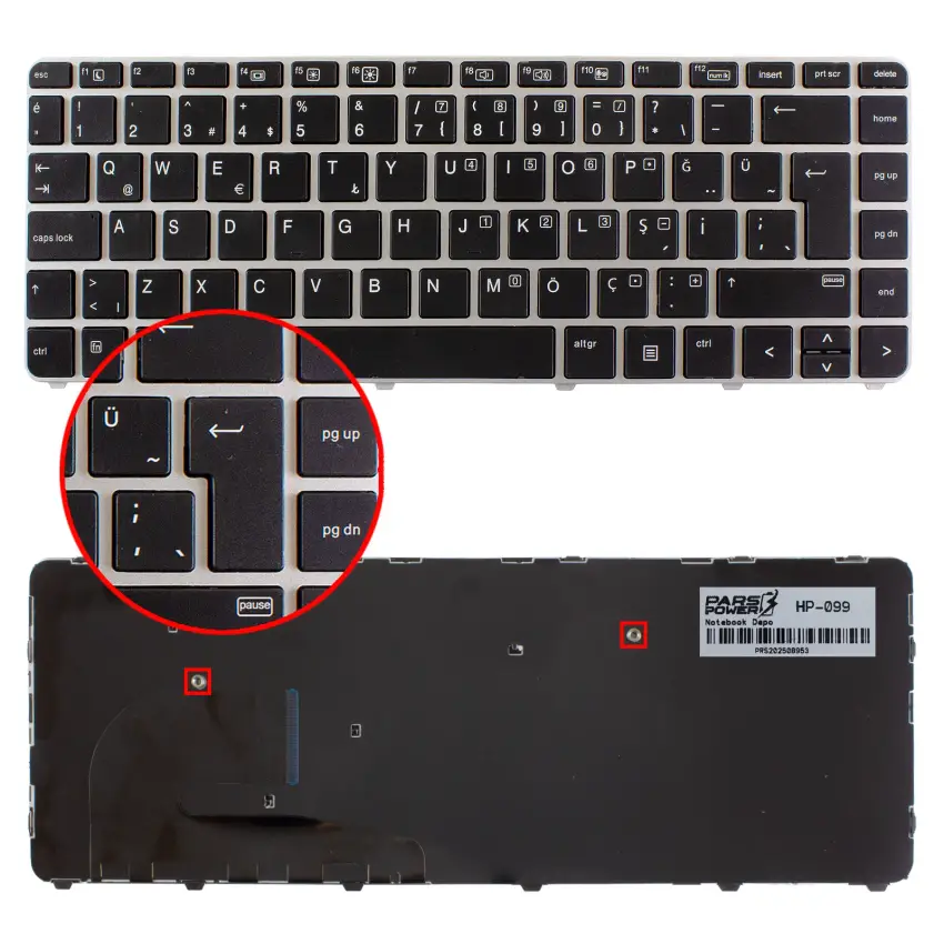 Hp EliteBook 840 G3 (X2F93ES) Notebook Klavye (Siyah TR)