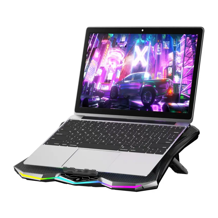 Frostcore X8 RGB 8 Fanlı 10 RGB Modlu  9-17’’ Notebook Soğutucu Stand Laptop Soğutucu