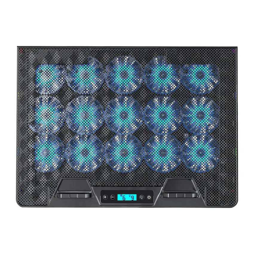 Gameagle Shadow Cool GT15 RGB 15 Fanlı 10 RGB Modlu 9-17.3 Notebook Soğutucu Stand Laptop Soğutucu