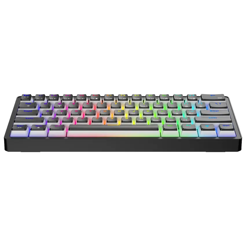 Poseidon RGB Kablolu 12 Mod RGB US Layout Double Shot Full Anti-Ghosting Mekanik Oyuncu Klavyesi