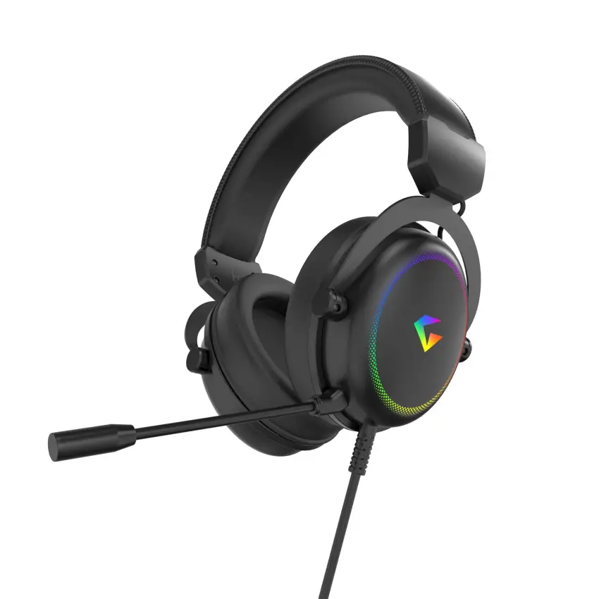 Gameagle Auralis 7.1 RGB Kablolu Mikrofonlu 7.1 USB Profesyonel Oyuncu Kulaklık Siyah