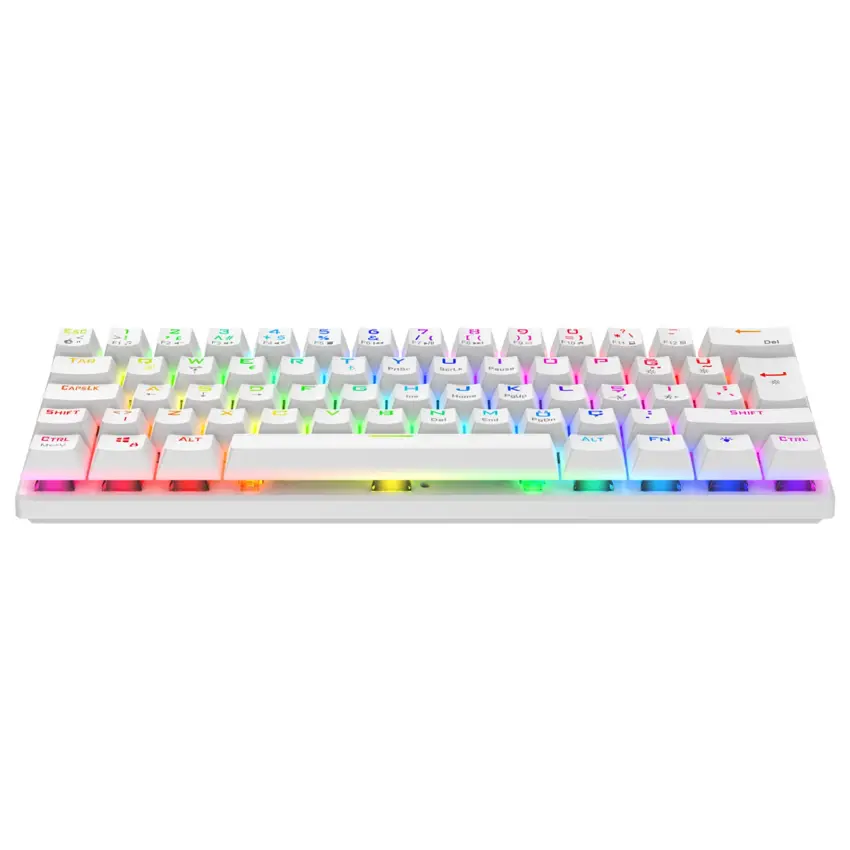 Helios RGB Kablolu Bilek Destekli TR Layout Double Shot Full Anti-Ghosting Mekanik Oyuncu Klavyesi