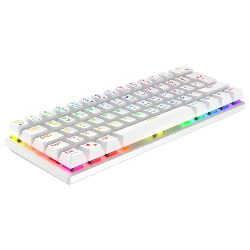 Helios RGB Kablolu Bilek Destekli TR Layout Double Shot Full Anti-Ghosting Mekanik Oyuncu Klavyesi