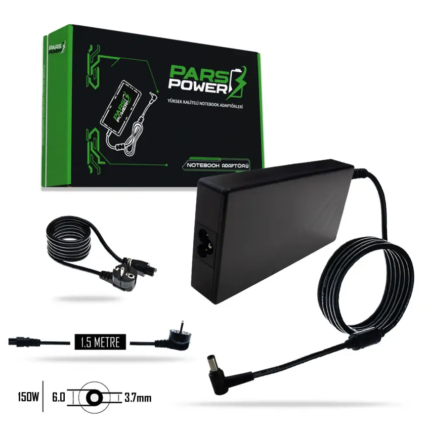 Asus 150W 20V 7.5A 6.0×3.7mm Adaptör Şarj Aleti-Cihazı (Pars Power)