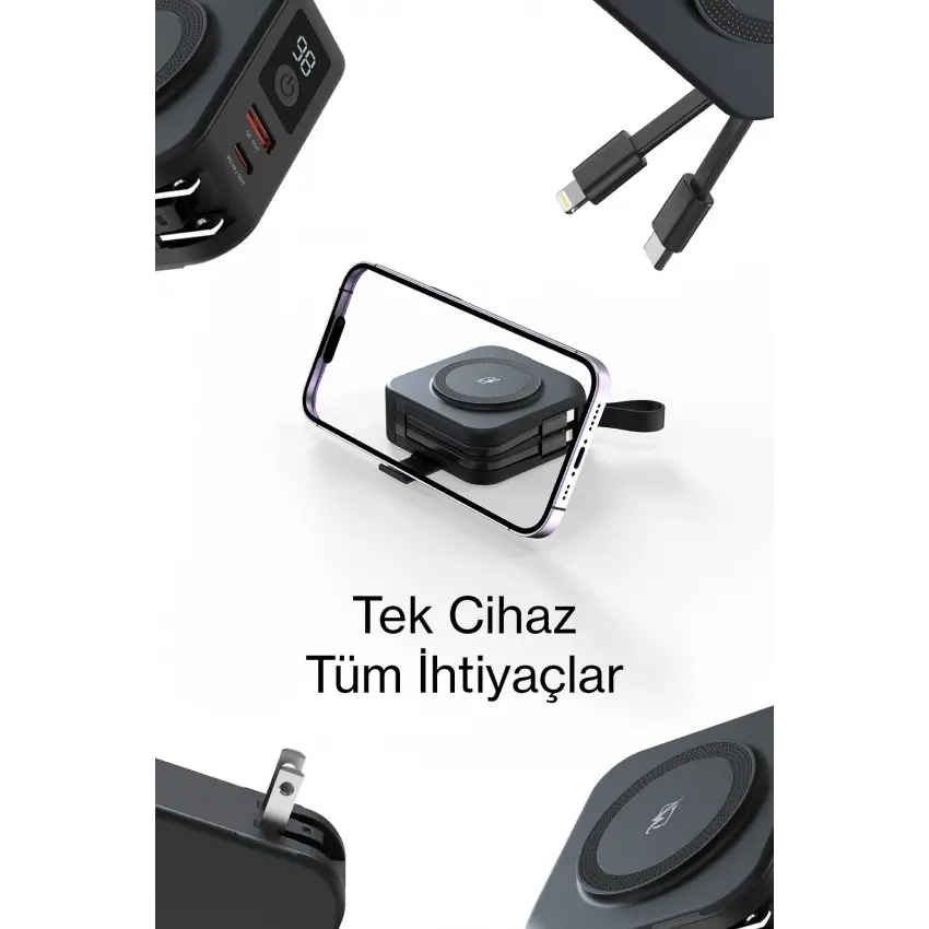 Pars Power Tripmax PRS-M001B Travel Şarj aleti (Siyah)