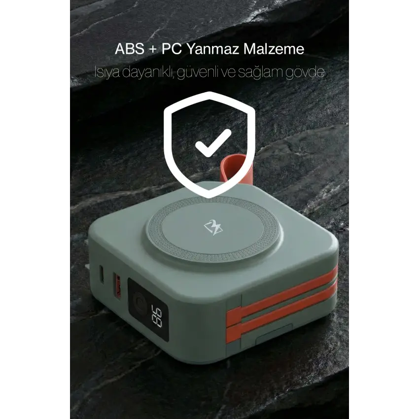 Pars Power Tripmax PRS-M001B Gan Adaptörlü Power Bank (Yeşil)