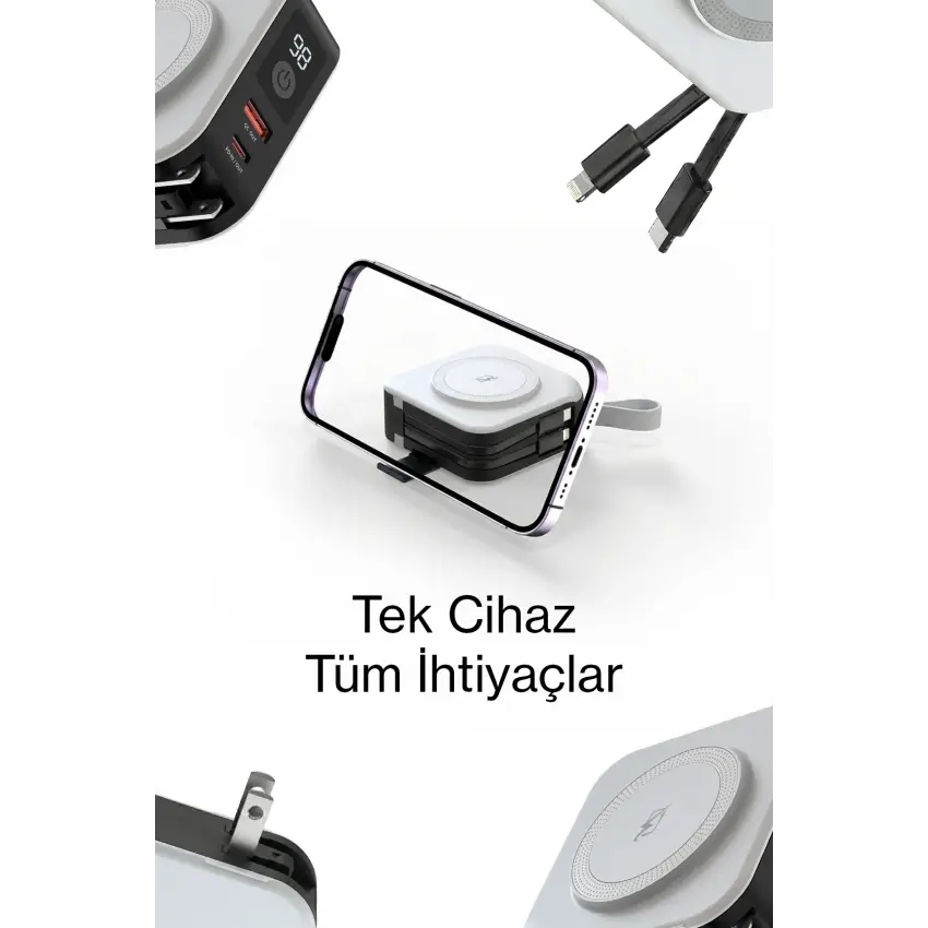 Pars Power Tripmax PRS-M001B Seyehat Şarj aleti (Beyaz)