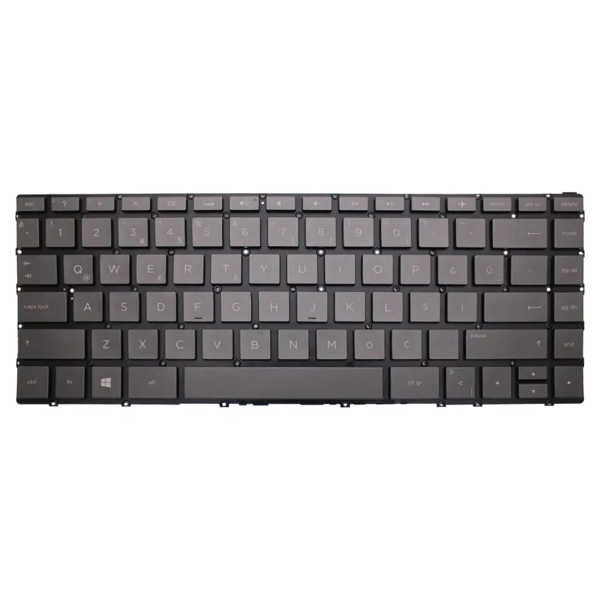 HP Envy x360 13-AR Serisi TPN-W141 Klavye Işıklı (Siyah TR)