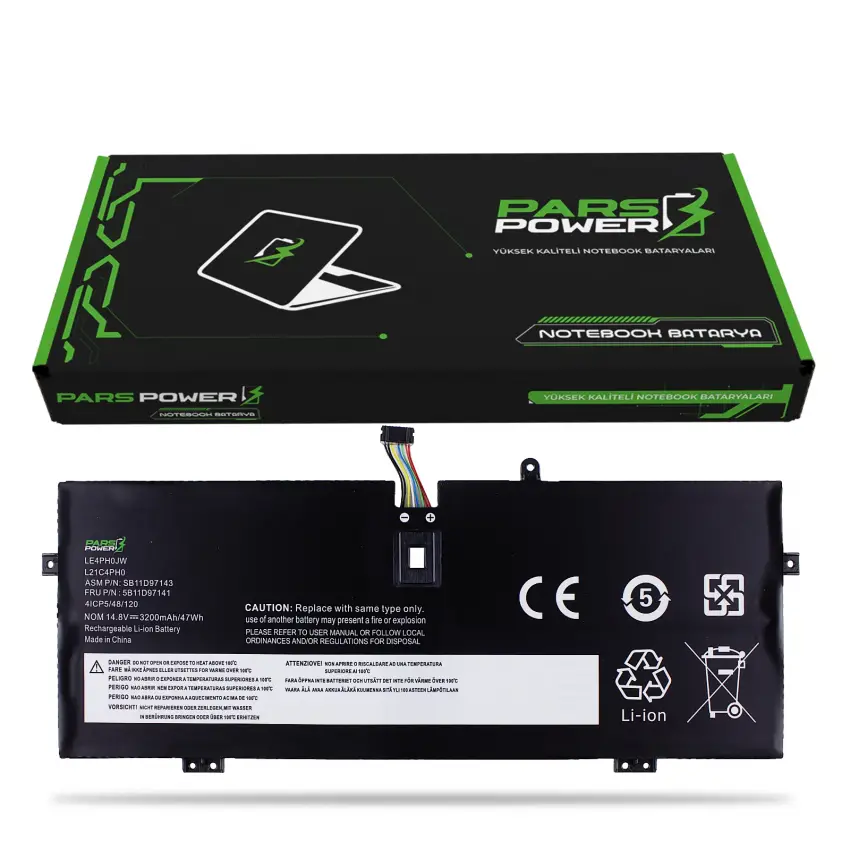Lenovo Yoga 9 14IAP7 Type: 82LU Batarya - Pil (Pars Power)