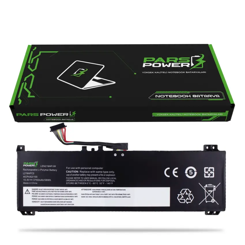 Lenovo Legion 5 15ARH7H Type: 82RD Batarya - Pil (Pars Power)