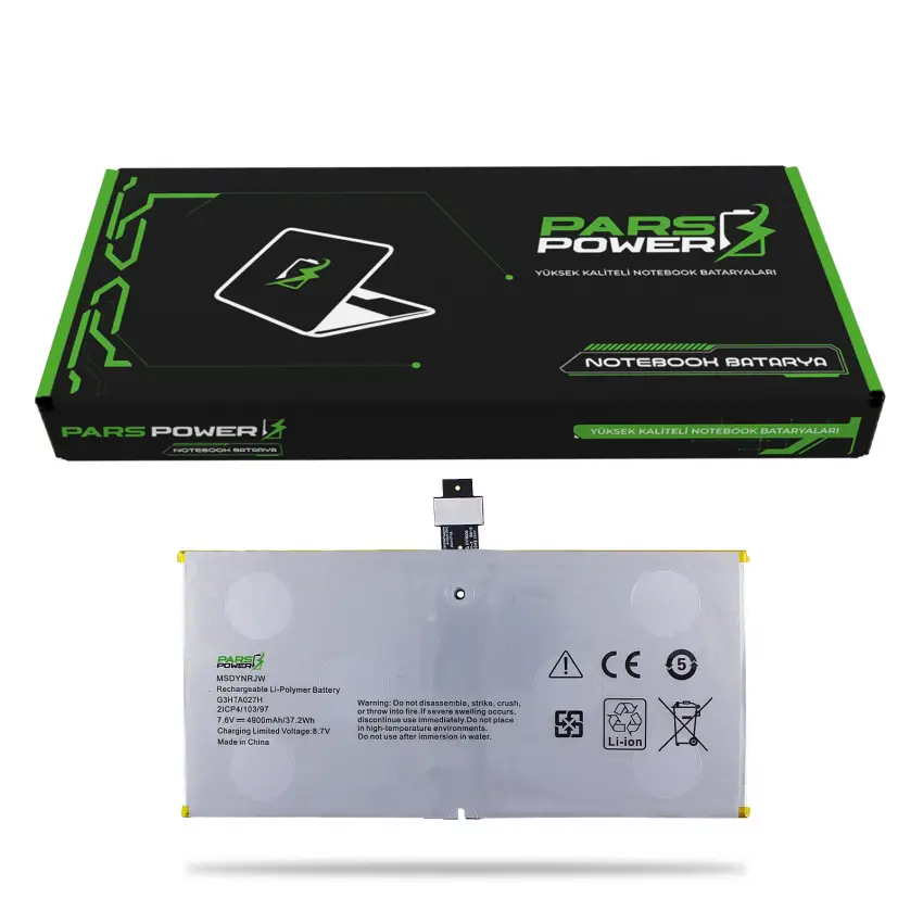 Microsoft Surface Pro 4 1724 Batarya - Pil (Pars Power)
