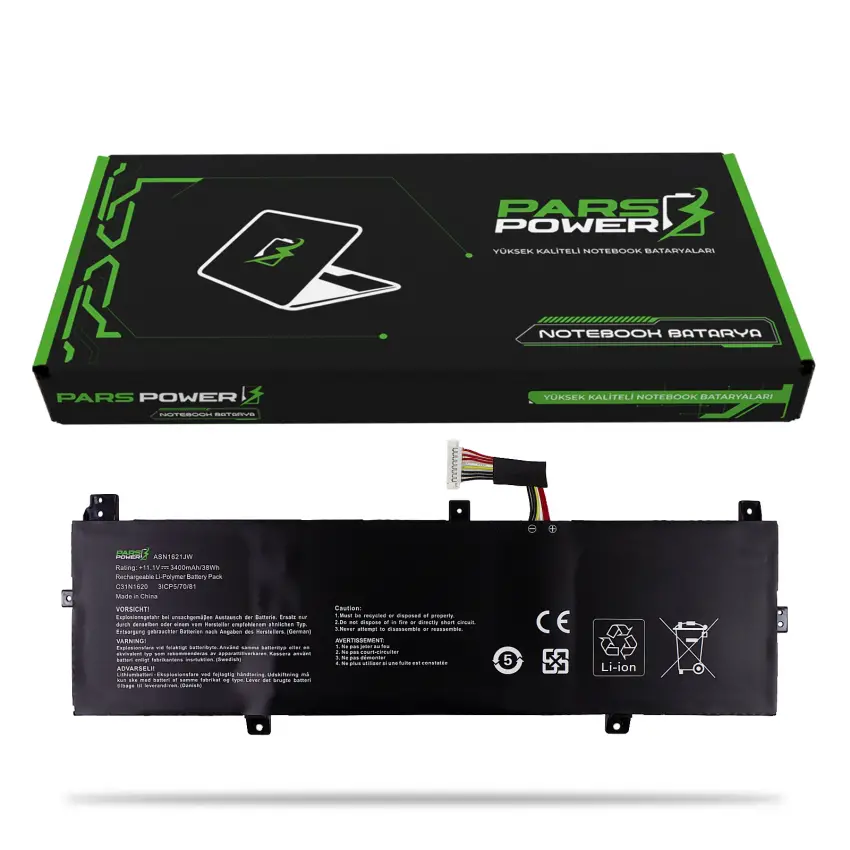 Asus 3ICP5/70/81 Batarya - Pil (Pars Power)