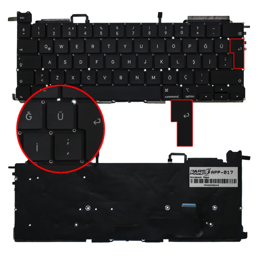 Apple APP-017 Klavye Işıklı (Siyah TR)