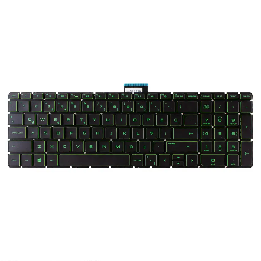 HP Pavilion 15-aw, 15-aw000, 15-aw100 Notebook Klavyesi (Siyah TR)
